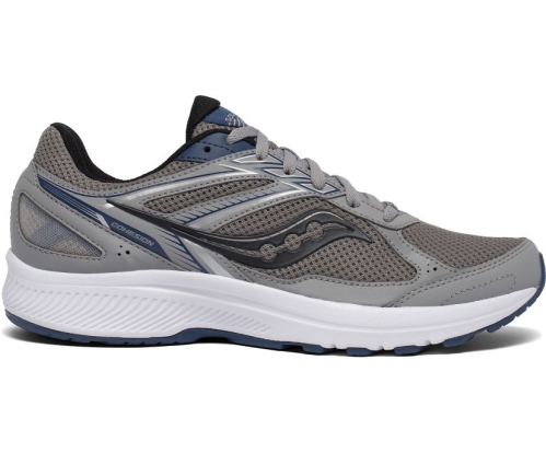 Tenis Saucony Cohesion 14 Hombre Zapatillas Running Gris / Azules México MX-476-WC